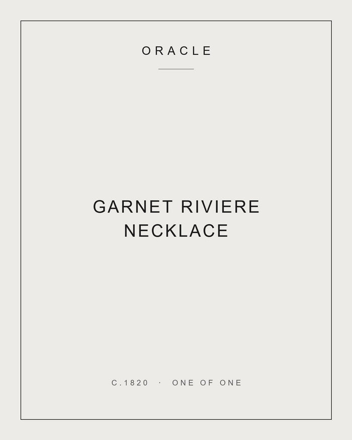 Garnet Riviere Necklace