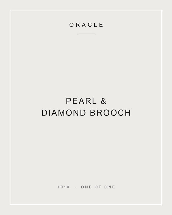 Pearl & Diamond Brooch