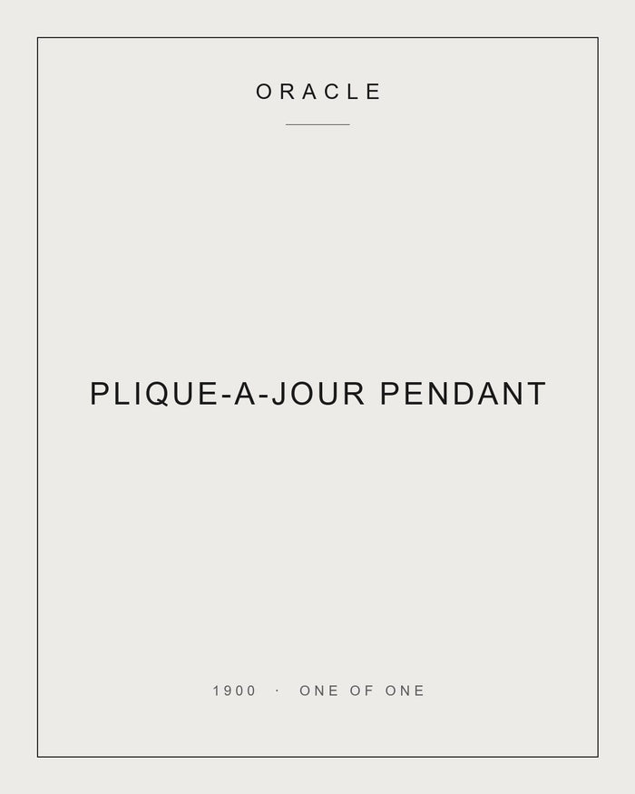 Plique-a-Jour Enamel Pendant