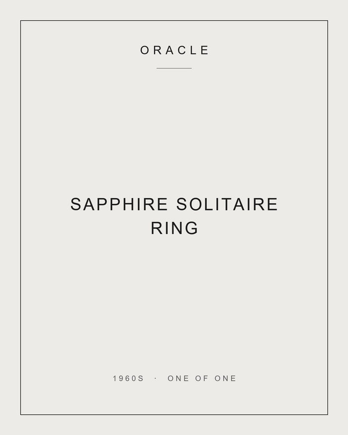 Sapphire Solitaire Ring